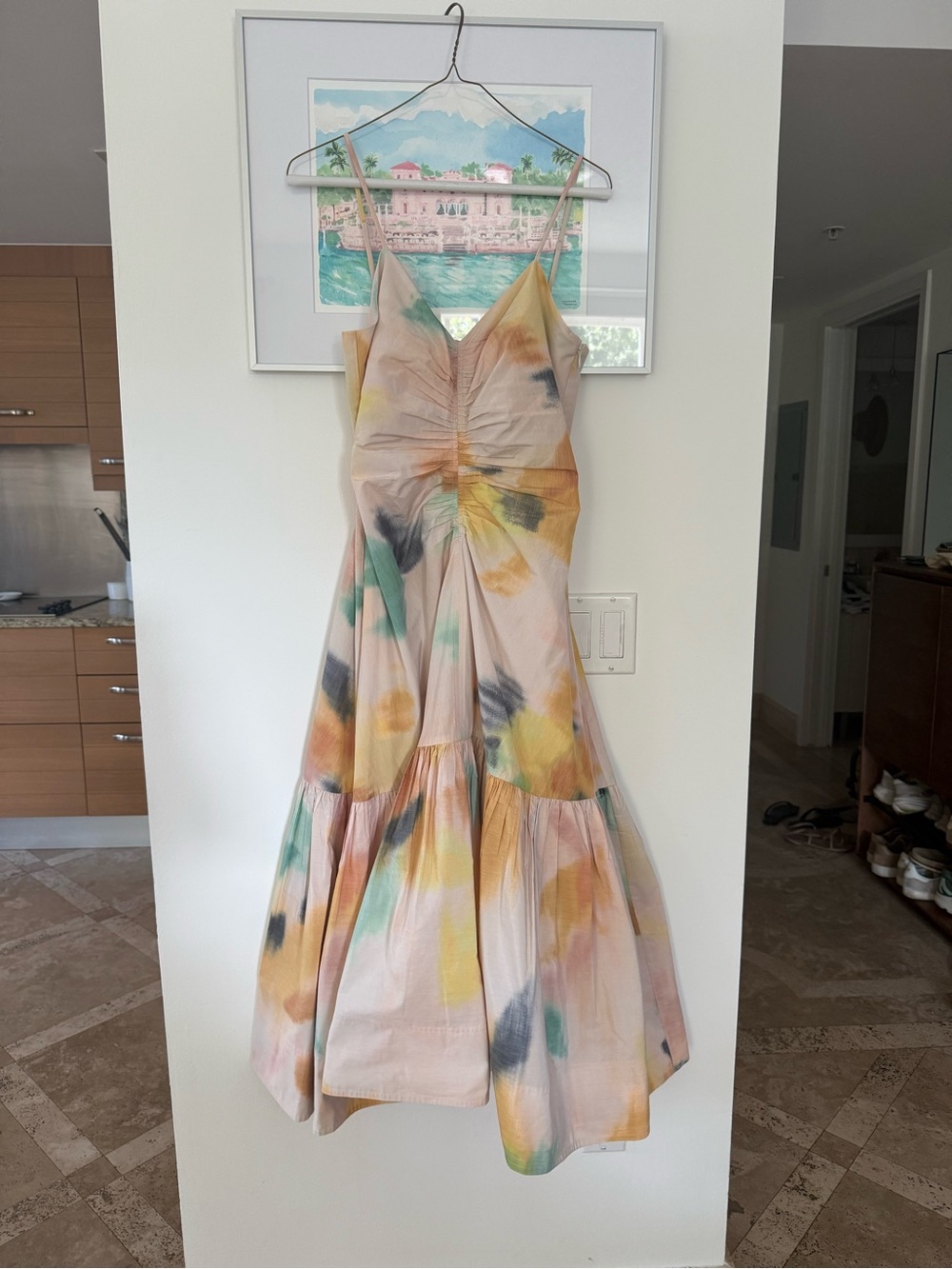 A.L.C. Lindsey Dress w/ Pockets in Floral Multi - Picture 2 of 4